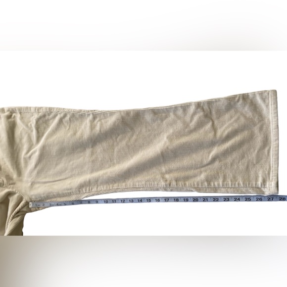Lauren Jeans Co. corduroy cotton casual cream pants 14P - Picture 6 of 12